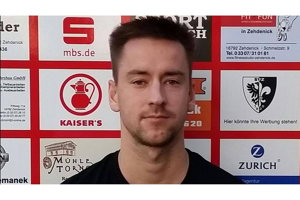 Philip Pfefferkorn, der aus Zehdenick zum SV Oberkrämer wechselt.