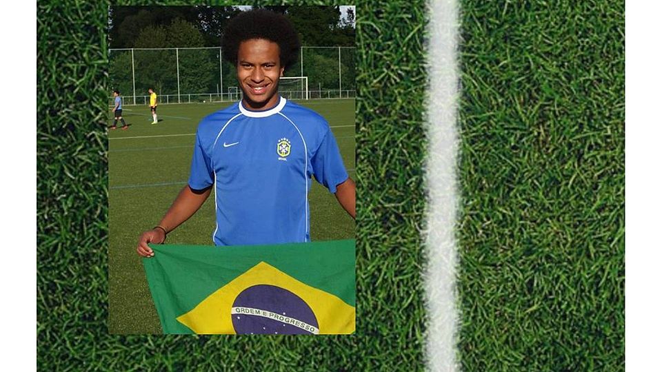 Drückt seiner Selecao bei der WM in Brasilien die Daumen: Raphael Mathias Rosa de Lima vom SV Gimbsheim (Bild: Michael Meyer)