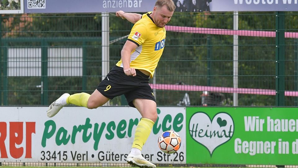 Fabio Kristkowitz schoss den FC Kaunitz in Emsdetten mit 1:0 in Führung.
