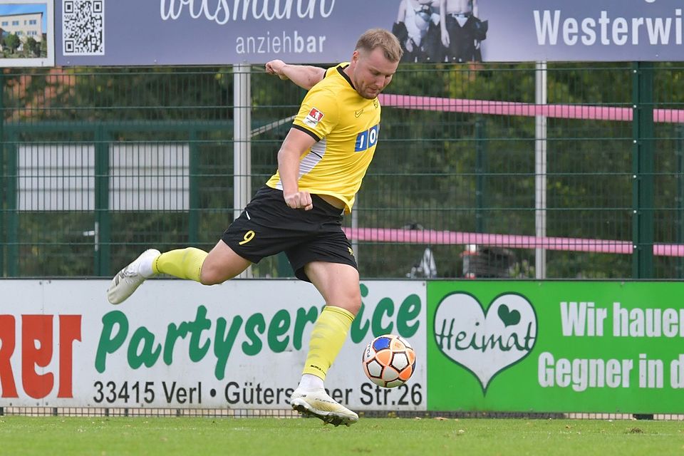 Fabio Kristkowitz schoss den FC Kaunitz in Emsdetten mit 1:0 in Führung.