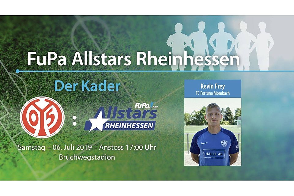Wird für die FuPa Allstars Rheinhessen im Mittelfeld spielen: Kevin Frey.