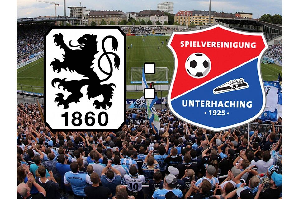 Der TSV 1860 München empfängt unter Flutlicht die SpVgg Unterhaching. mis
