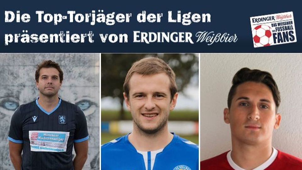 Matthias Regiert (Mitte) bleibt an der Spitze im Rennen um die 15 Kästen Erdinger. Das Verfolgerfeld um Freiberger (l.) und Amar Kovacevic (r.) liegt drei Treffer zurück.