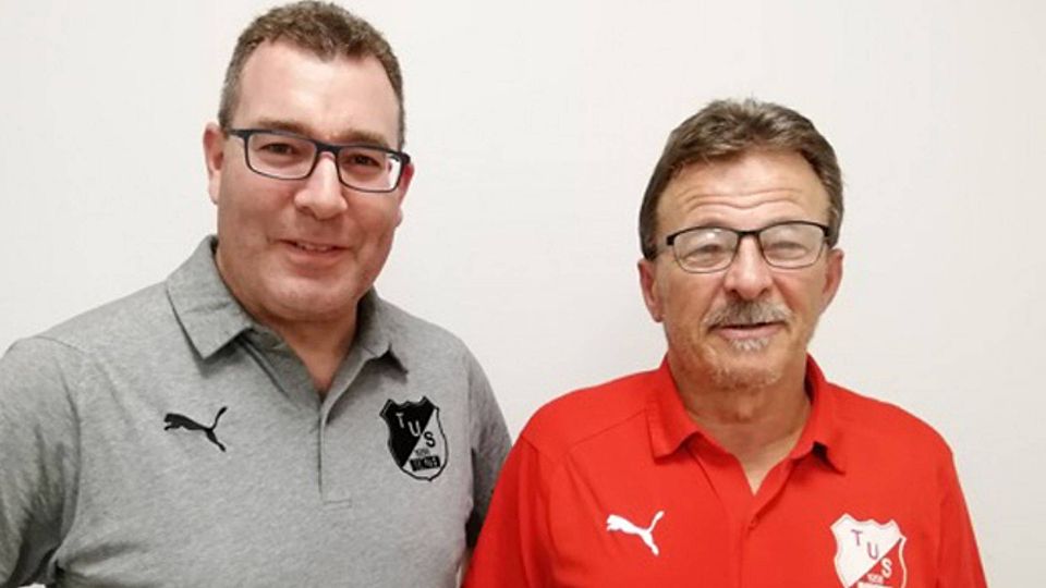 TuS-Sportchef Matthias Tschöp (links) und Trainer Karl-Frieder Sütterlin | Foto: Verein
