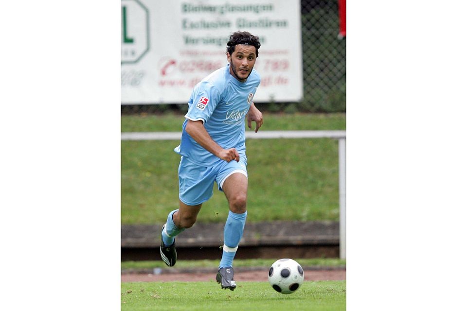 Abdelaziz Ahanfouf bei einem Auftritt im Trikot des SV Wehen Wiesbaden. Archivfoto: rscp