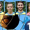 Der TSV Babenhausen stellt mit (von links) Marco Gröner, Julian Riederle, Nikolas Berchtold und Tobias Konrad ein Quartett in der FuPa-Elf des Jahres der Kreisliga Mitte.