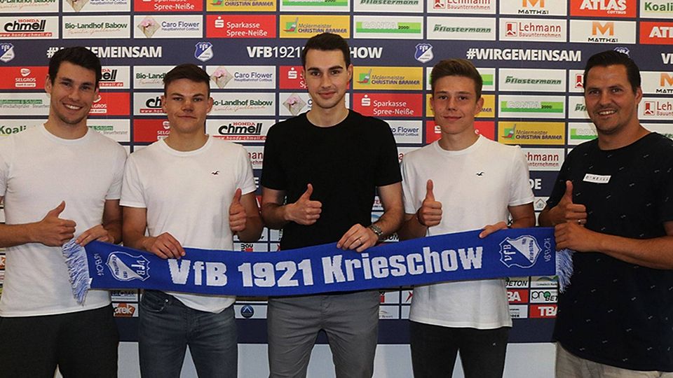 Vier Neue aus der Region für die U23 des VfB Krieschow.