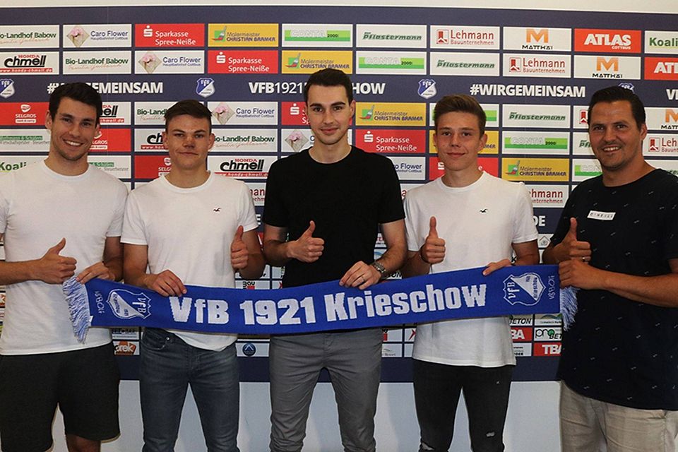 Vier Neue aus der Region für die U23 des VfB Krieschow.