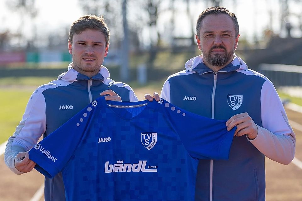 Julian Söllner (links) und Thomas Nickl bilden das neue Trainerduo des TSV Großberg II.