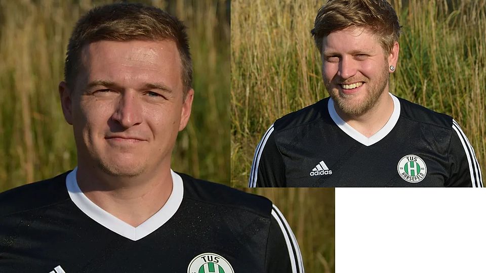 Trainer/Konditionstrainer Christian Wolff und Spieler und Pressesprecher Stefan Werner.
