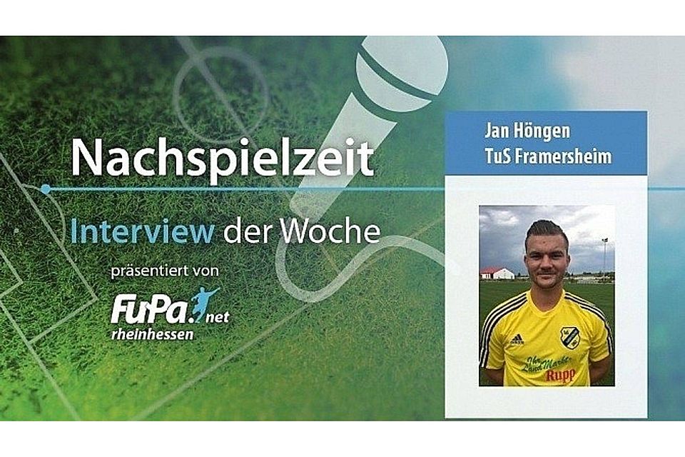 Framersheims Jan Höngen im FuPa-Interview der Woche. Foto: FuPa