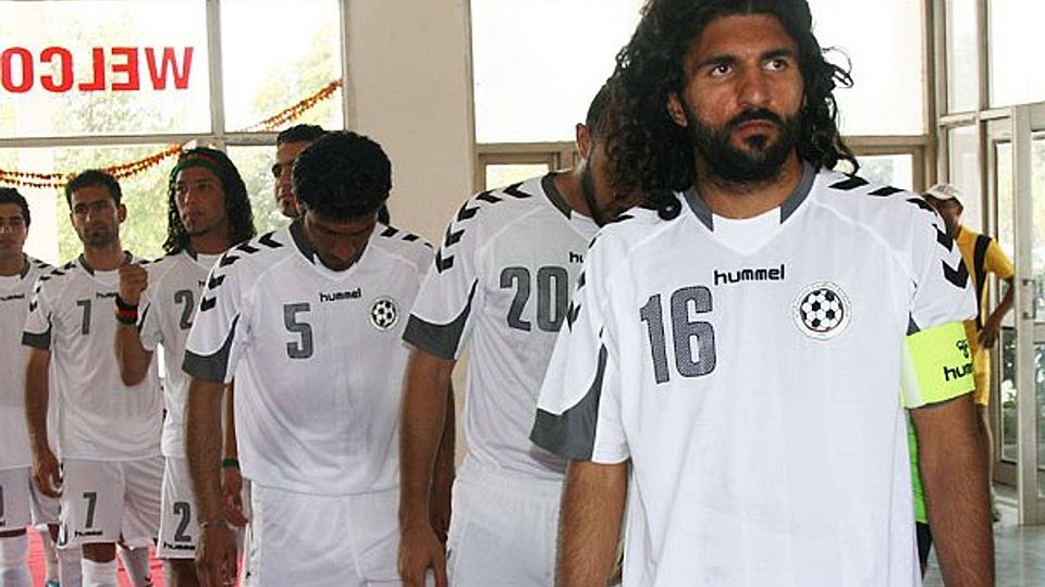 Djelaludin Sharityar, Kapitän der Afghanischen Nationalmannschaft. F: Sharityar