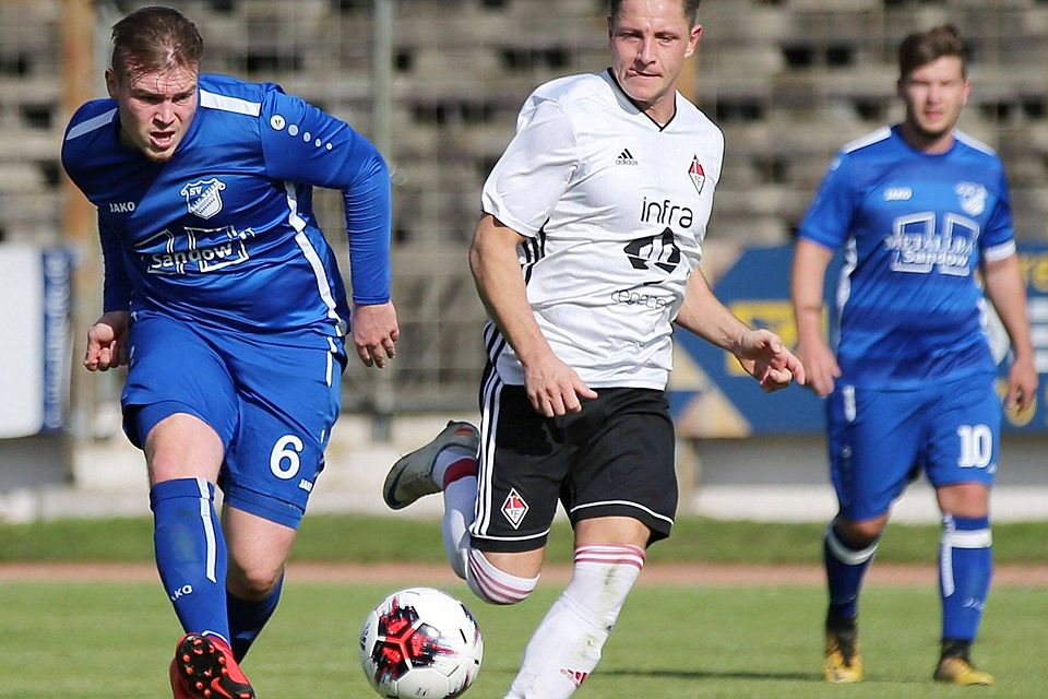 Jason Hintze im Kreispokalspiel gegen den 1. FC Frankfurt II.