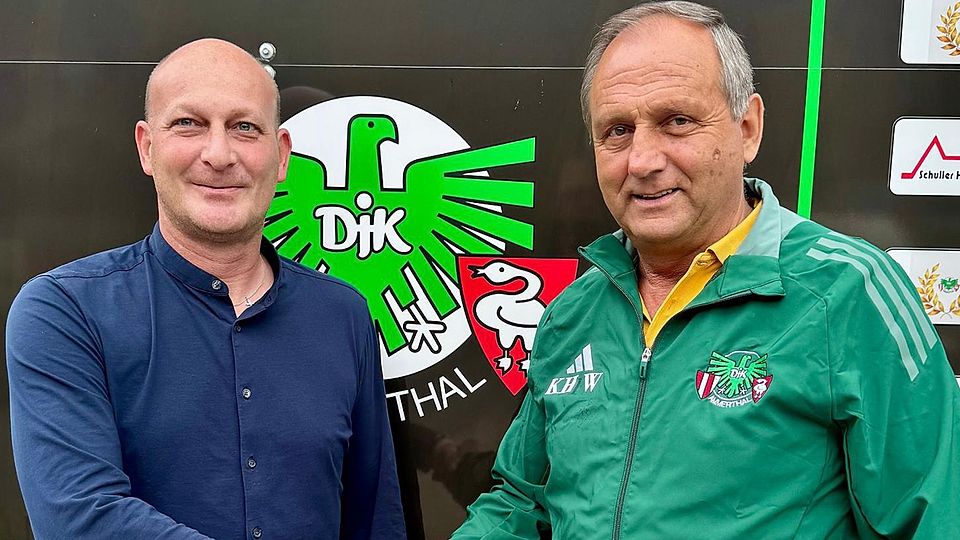 Hand drauf: Sportlicher Leiter und Cheftrainer Tobias Rösl (links) freut sich auf die Zusammenarbeit mit Karl-Heinz Wagner.