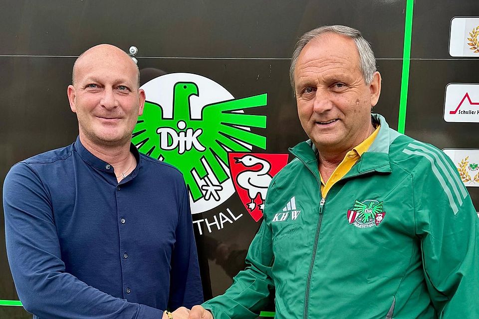 Hand drauf: Sportlicher Leiter und Cheftrainer Tobias Rösl (links) freut sich auf die Zusammenarbeit mit Karl-Heinz Wagner.