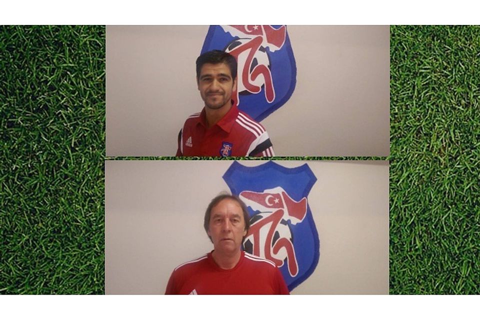 Erol Genc (oben) und Adi Reidenbach (unten) betreuen weiter die erste Mannschaft von Türkgücü Mainz.