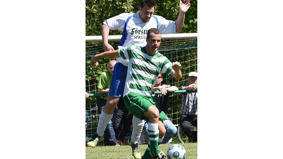 Thomas Oppelt errang mit dem TSV Ilbeshausen II ein 1:1 in Landenhausen. 	Foto: Zinn