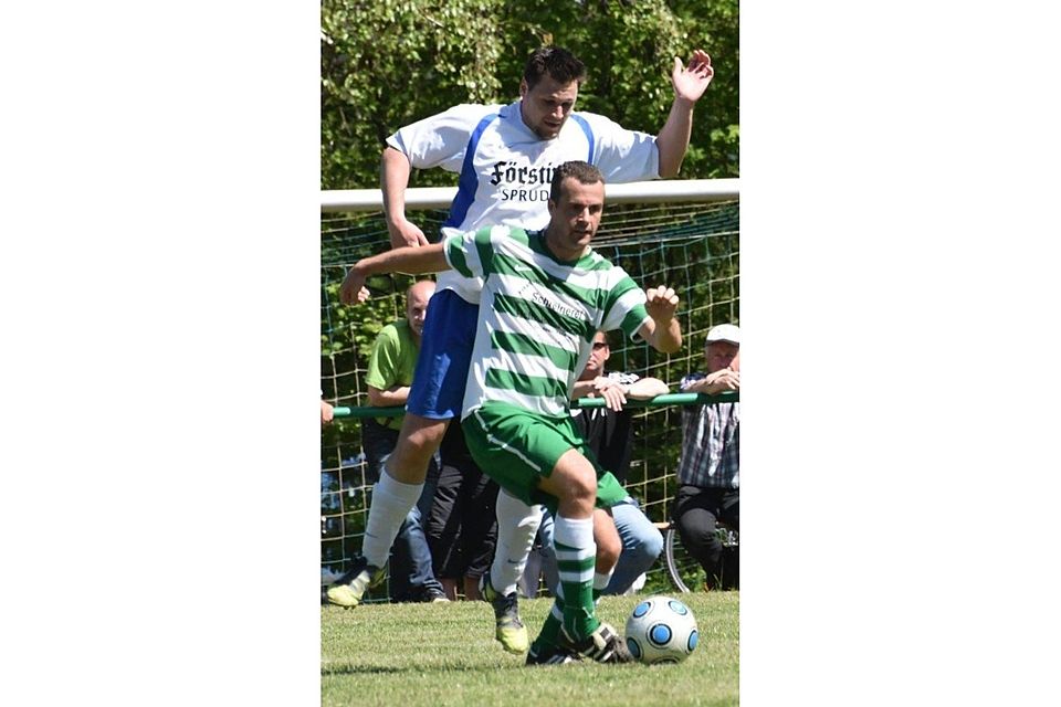 Thomas Oppelt errang mit dem TSV Ilbeshausen II ein 1:1 in Landenhausen. 	Foto: Zinn