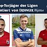 Mehmet Ayvaz, Sven Scheurer und Daniel Krajina sind die besten Torschützen der Kreisklassen Münchens.