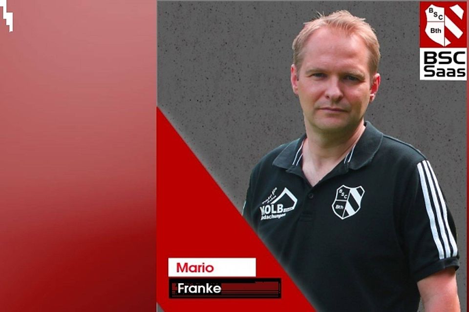Hofft wieder auf eine engagierte Vorstellung seiner Saaser Truppe: Trainer Mario Franke. Foto: BSC Bayreuth Saas