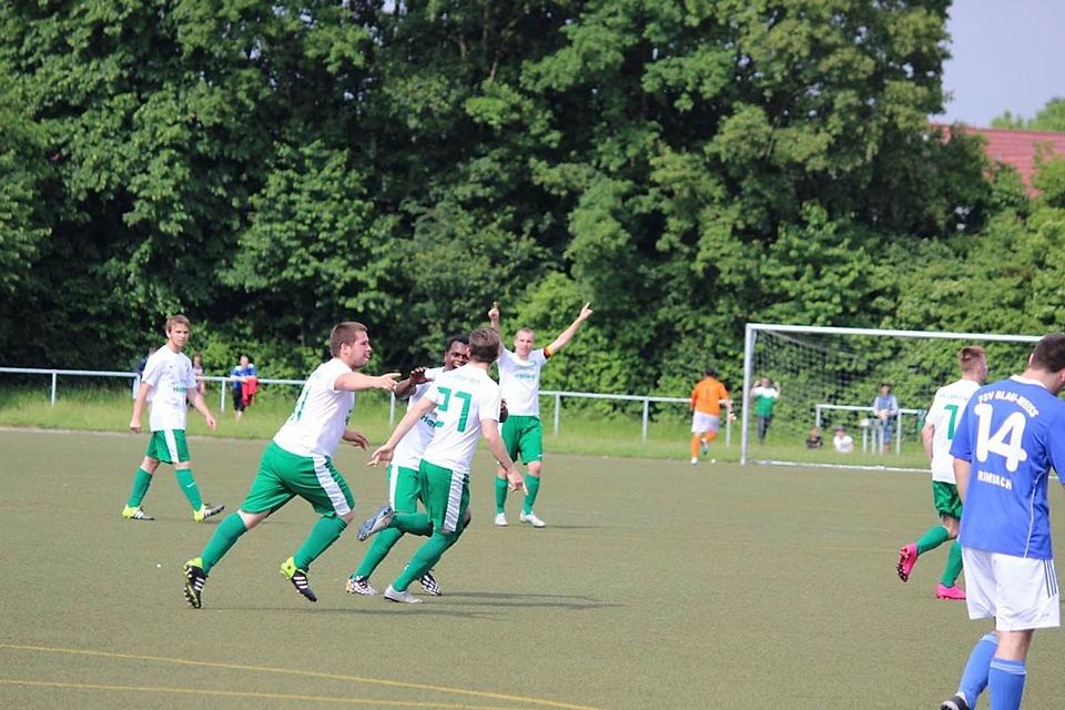 Jubel beim VfB Lampertheim.