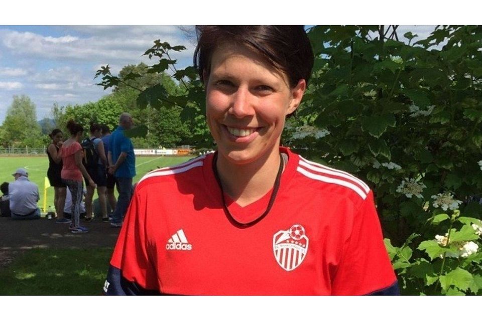 Annika Kirsamer hat Spaß bei den Römersteiner Fußball-Frauen und im Beruf. Sie ist auch in der neuen Saison wieder dabei.