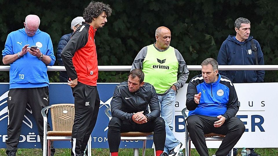 Das Trio bleibt: Cheftrainer Karim Bouasker, Torwarttrainer Sascha Grieger-Piontek und Co-Trainer Maik Kortzak (v.l.n.r.).