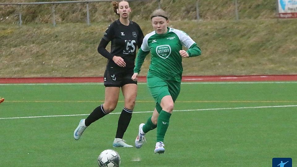 Obermelsungens Svenja Boge war im Pokal-Viertelfinale gegen Heiligenrode gleich doppelt erfolgreich und erzielte kurz vor der Pause ein echtes Traumtor.
