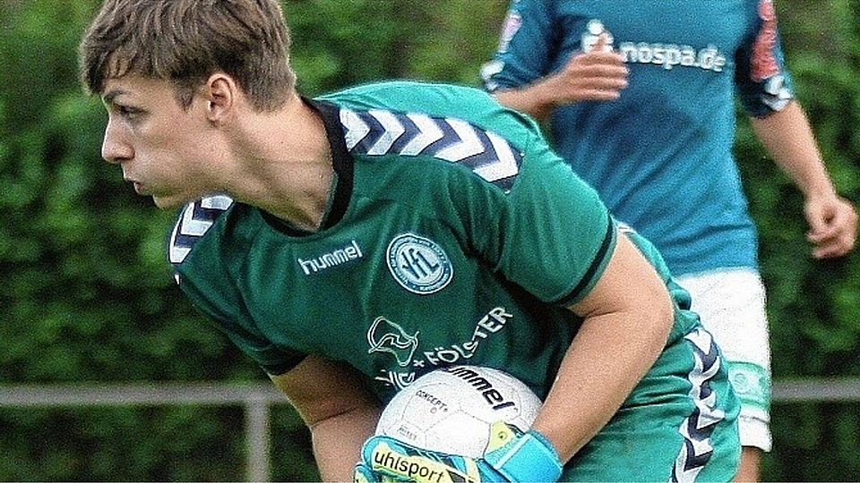 Packte sicher zu: Der vom VfR gekommene, 19-jährige Keeper Niklas Kentrup setzte sich binnen weniger Wochen durch und avancierte zur Stammkraft zwischen den Pfosten.gs*
