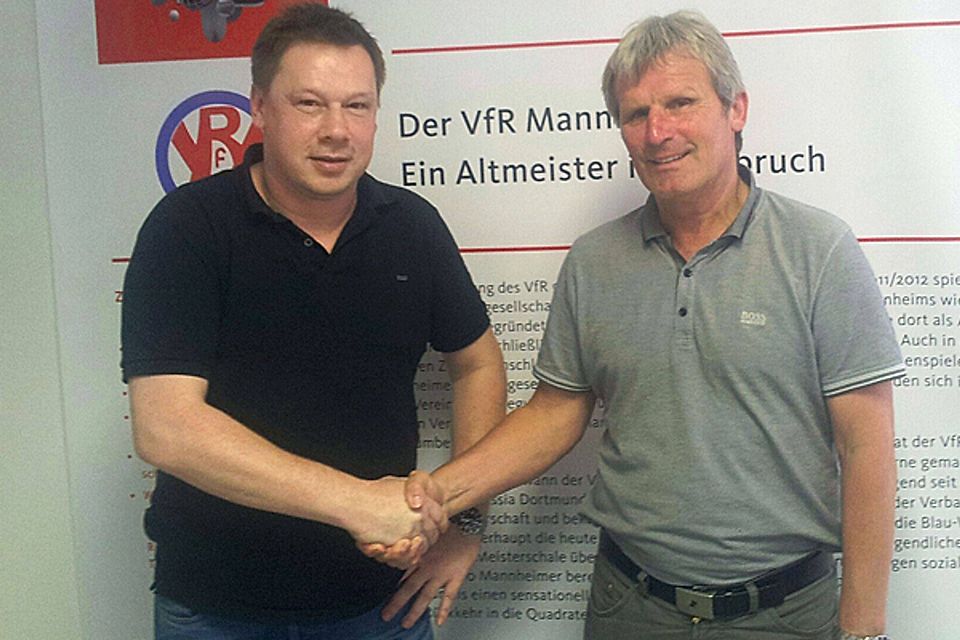 Norbert Muris ist neuer Co-Trainer von Stephan Groß (re.).  Foto: VfR/cwa