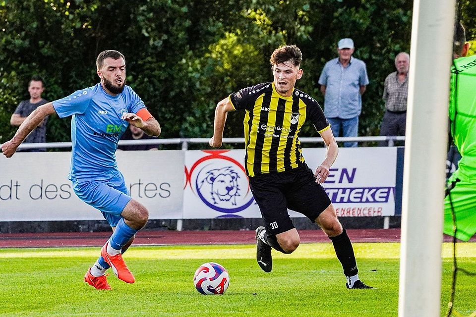 Patrick Käufer (rechts) und der ASV Burglengenfeld sind am Regensburger Weinweg zu Gast.