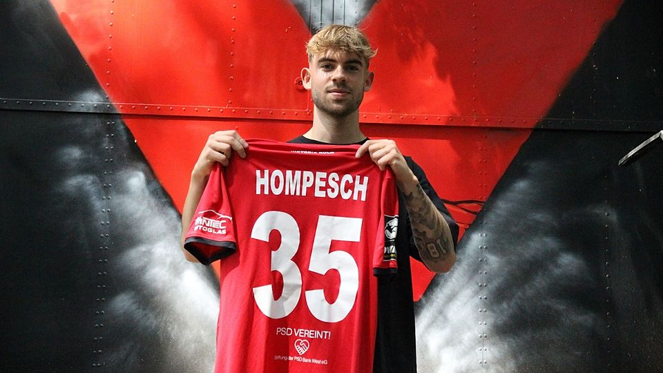 Ben Hompesch hat bei Viktoria Köln einen Profivertrag unterschrieben.