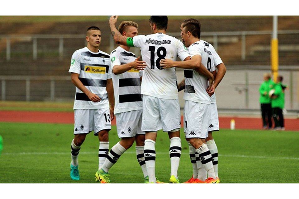 Jubel beim Borussia-Nachwuchs: Die Gladbacher U23 gewannen das Derby gegen die Kölner U21. Daniel Koerlings