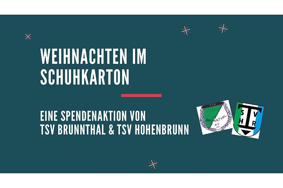 Gemeinsam mithelfen: Der TSV Hohenbrunn und der TSV Brunnthal sammeln zusammen für die Aktion "Weihnachten im Schuhkarton".