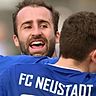 Johannes Bußhardt (Mitte) traf zum 2:1 für den Neustadt. 