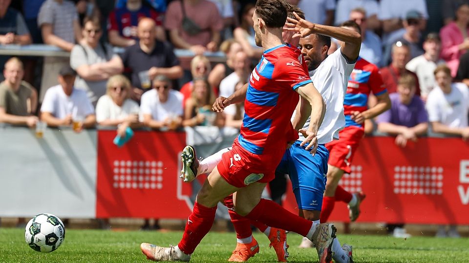 Dominique „Dome“ Ndure mit dem frühen 1:0 für den SSV Jeddeloh II.