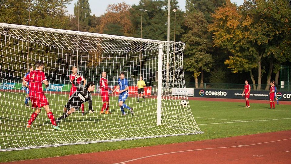 Optische Täuschung: Der Ball landete nicht im Vohwinkeler Netz. F: Sebastian Pototzki