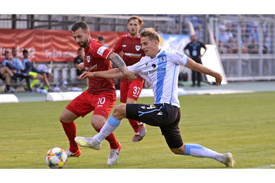 Begabter Balldieb: Dennis Dressel hat sich in der zweiten Halbzeit gegen Münster für einen Platz in der Startelf des TSV 1860 aufgedrängt. M.I.S.