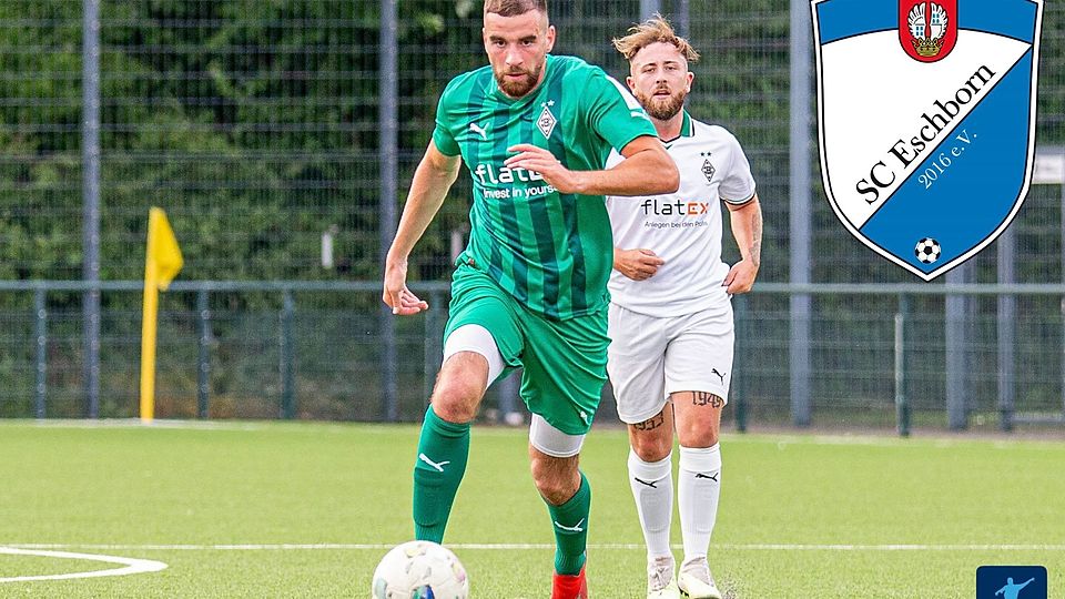 Marcel Díaz Aptiev (grünes Trikot) beim Eventspiel der Interwetten Elf-des-Jahres im Borussia-Park in Mönchengladbach. Nun geht der 30-Jährige nach seiner torreichen Zeit bei C.R.E.U. zum Ligakonkurrenten SC Eschborn.