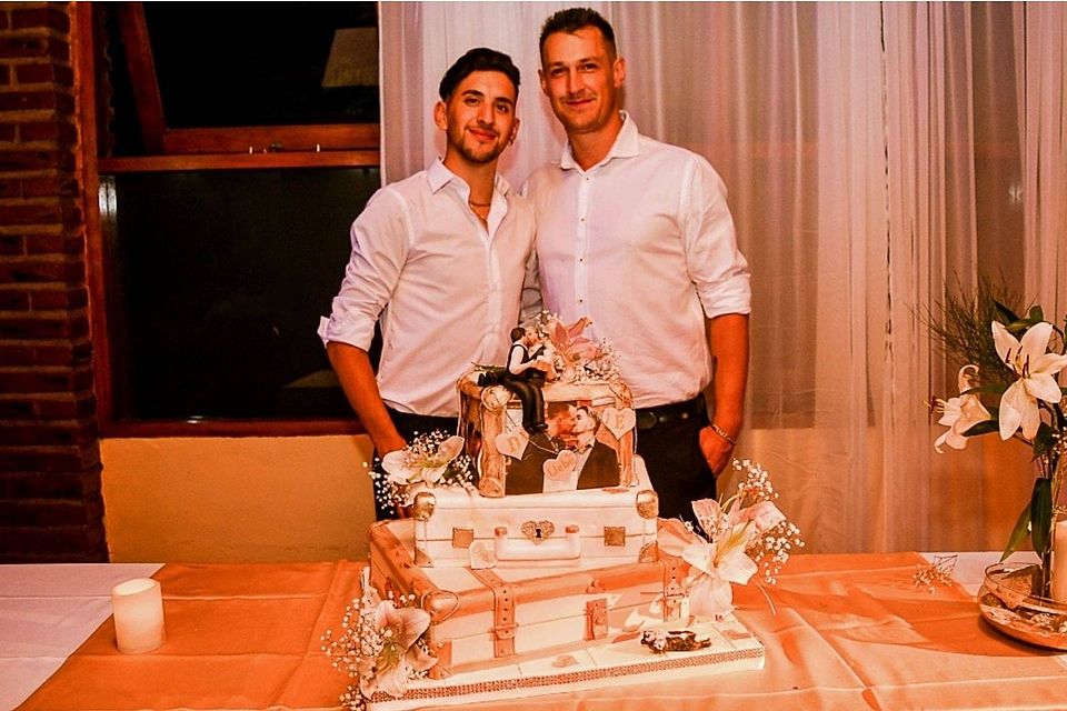 Hochzeitsfeier in Argentinien: „Emiliano war das Beste, was mir passieren konnte“, sagt Casola über seinen Mann.