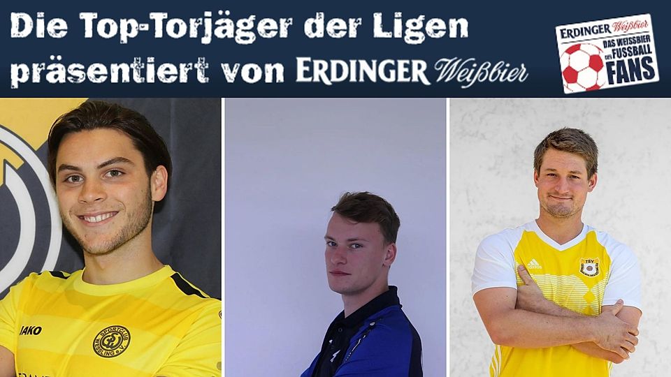 Marius Sturm, Hannes Greinwald und Lukas Bründl sind die besten Torjäger der Kreisklassen Zugspitze.