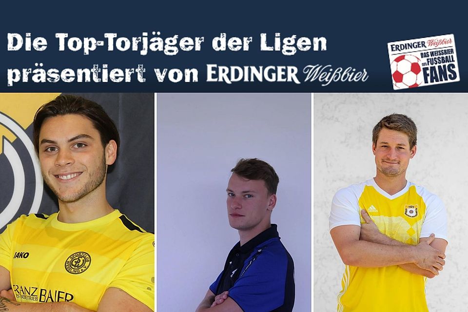 Marius Sturm, Hannes Greinwald und Lukas Bründl sind die besten Torjäger der Kreisklassen Zugspitze.