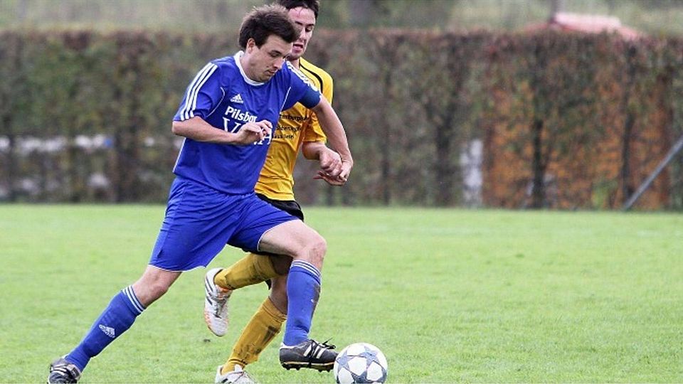 Benjamin Schober (vorne) und der SV Meßkirch haben nach den Erfahrungen der vergangenen Saison keine Lust mehr auf Abstiegskampf. Foto: khb