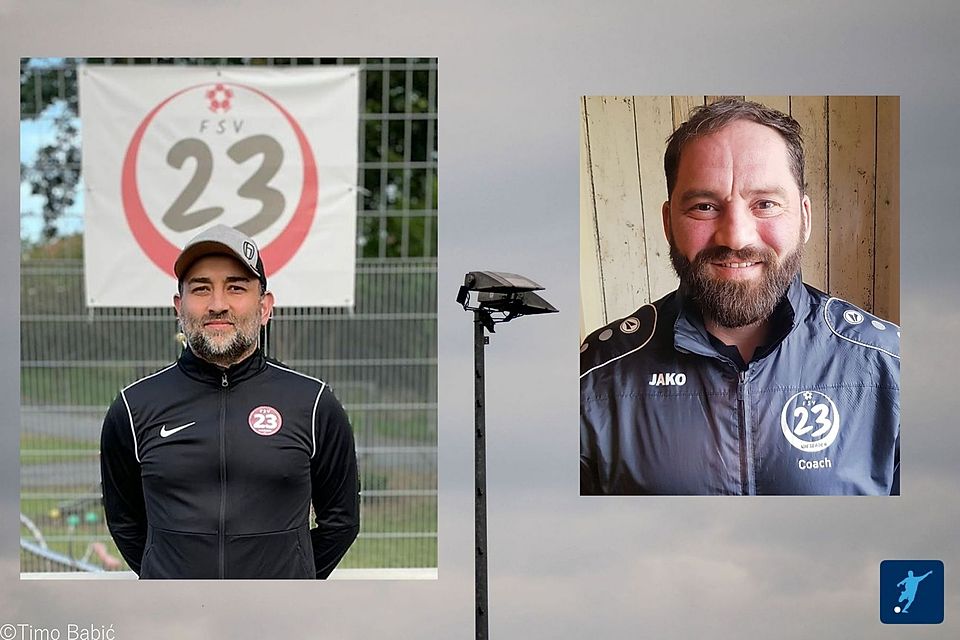 Cem Yilmaz (links) ist neuer Trainer beim FSV Wiesbaden und folgt auf Bekir Yilmaz. 