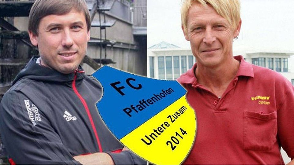 Bevor Christian Mayer (links) im Sommer den FC Pfaffenhofen-Untere Zusam übernimmt, soll Gerhard Rößle (rechts) das Team in der Kreisklasse halten.   F.: Archiv