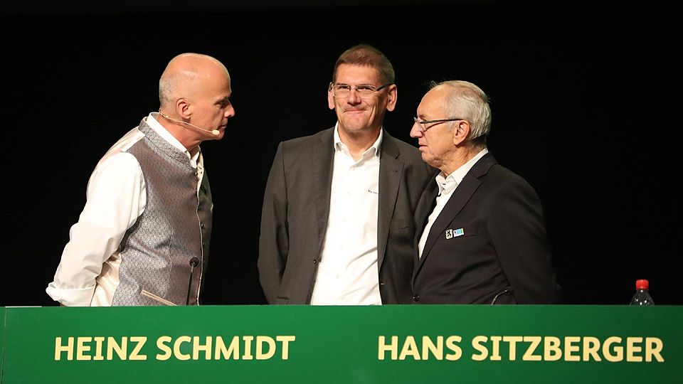 Kriegt er seine alten Gefährten wieder auf Linie? Präsident Robert Reisinger (l.) mit seinen Vizes Heinz Schmidt und Hans Sitzberger (r.).
