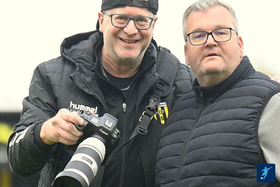 Der neue "Chef" Thomas Popp (rechts) und Fotograf Mario Wiedel.