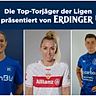 Melissa Zweigner-Genzer, Mandy Islacker und Johanna Hildebrandt (v.l.) sind in der Regionalliga Süd nicht zu bremsen.