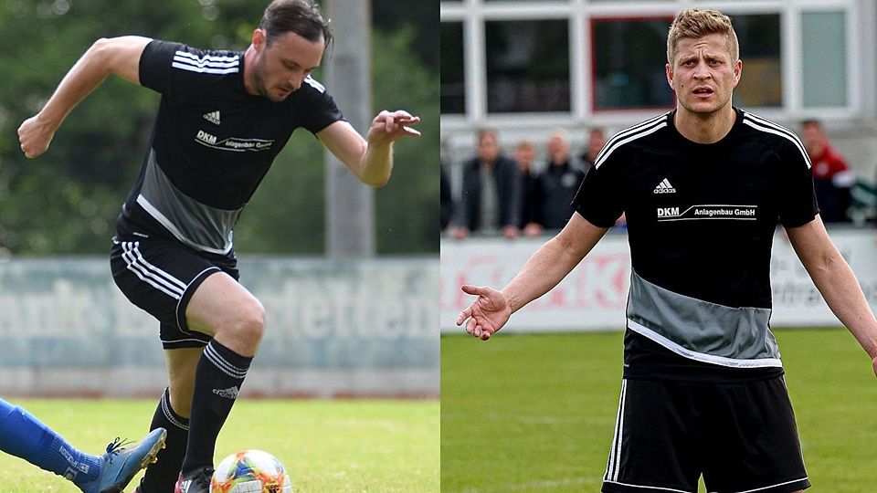 Mario Eller (links) und Andreas Ober bilden ab Sommer das Spielertrainerduo bei der SG Edenstetten.