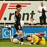 Dean Sipura in Aktion: Der Keeper stand beim SB Chiemgau Traunstein im Pokal gegen Burghausen im Kasten (0:9).
